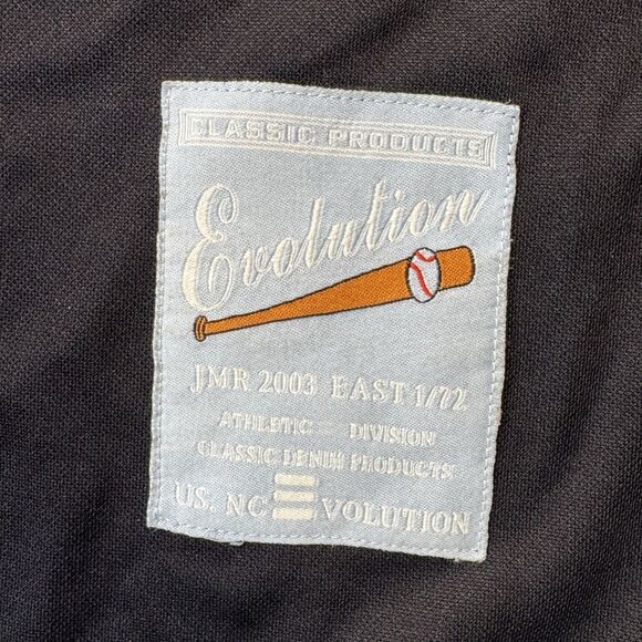 Vintage Evolution New York Baseball Jersey Men 3XL Navy #8 Y2K - Picture 6 of 10